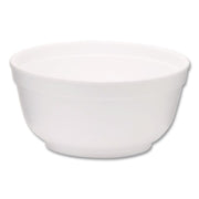 Foam Bowls, Squat Style, 8 oz, White, 1,000/Carton