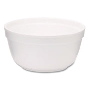 Foam Bowls, Squat Style, 12 oz, White, 1,000/Carton