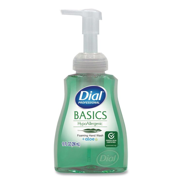 Basics Hypoallergenic Foaming Hand Wash, Fresh Floral Scent, 10 oz Pump Bottle, 8/Carton