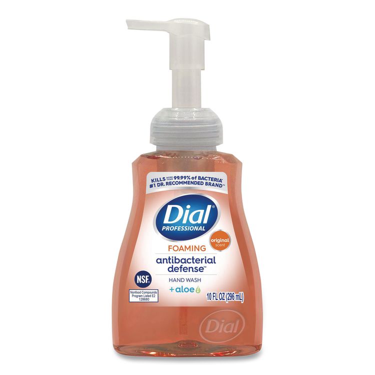 Antibacterial Defense Foaming Hand Wash, Original Scent, 10 oz Pump Bottle, 8/Carton