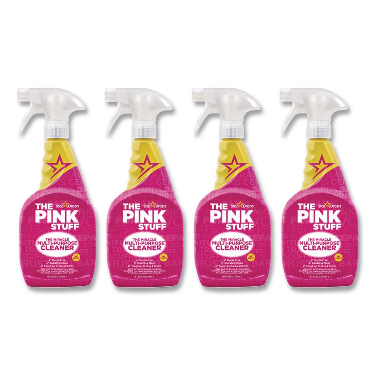 Miracle Multi-Purpose Cleaner, Fruity Scent, 25.4 oz Trigger Spray Bottle, 4/Carton