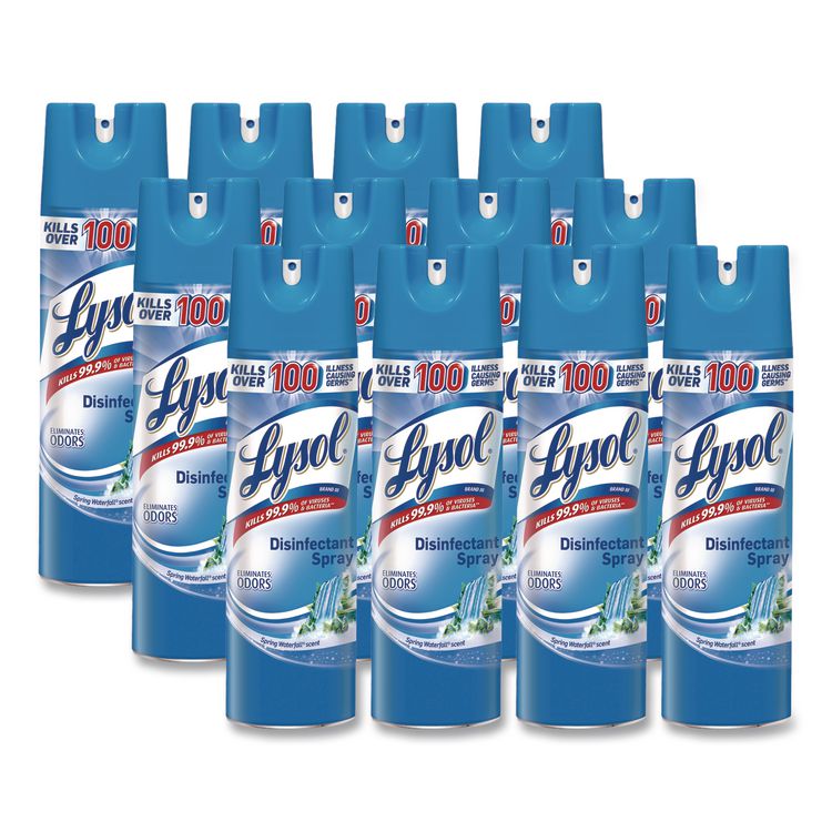 Disinfectant Spray, Spring Waterfall Scent, 19 Oz Aerosol Spray