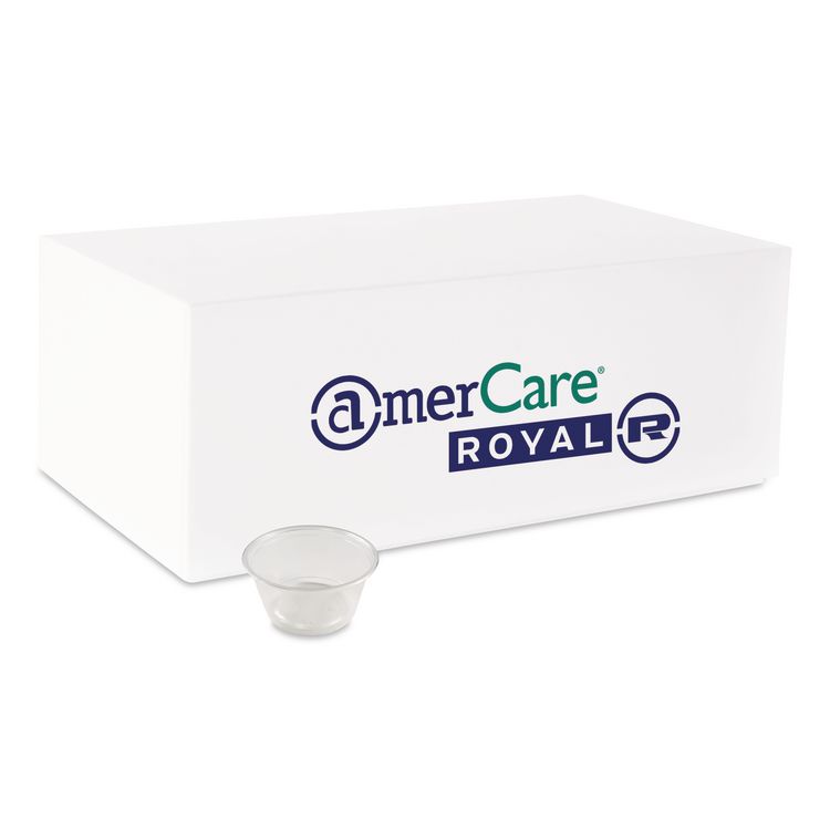 Portion Cups, 2 oz, Clear, 100/Pack, 25 Packs/Carton