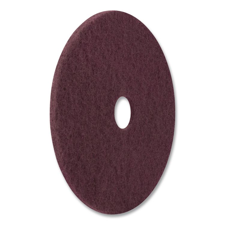 EcoPrep EPP Specialty Pads, 13", Maroon, 10/Carton