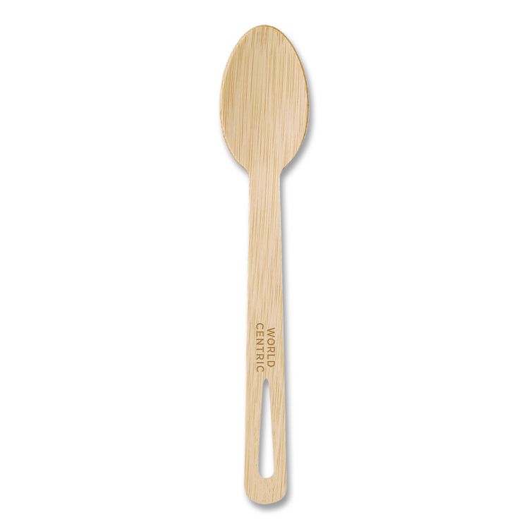 Bamboo Cutlery, Medium Heavyweigh, Spoon, Paper, Natural, 24/Pack