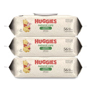Natural Care Sensitive Baby Wipes, 6.6 x 6.86, Unscented, White, 56 Wipes/Pack, 3 Packs/Carton