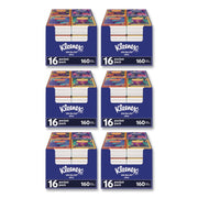 On The Go Packs Facial Tissues, 3-Ply, White, 10 Sheets/Pouch, 16 Pouches/Pack, 6 Packs/Carton