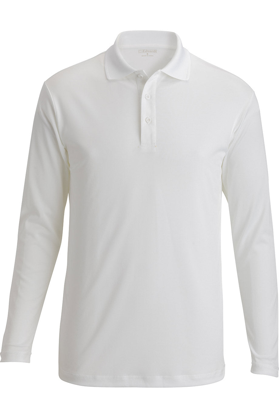 EDWARDS MINI PIQUE LONG SLEEVE UNISEX POLO