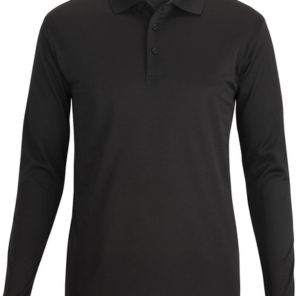 EDWARDS MINI PIQUE SNAG PROOF LONG SLEEVE POLO