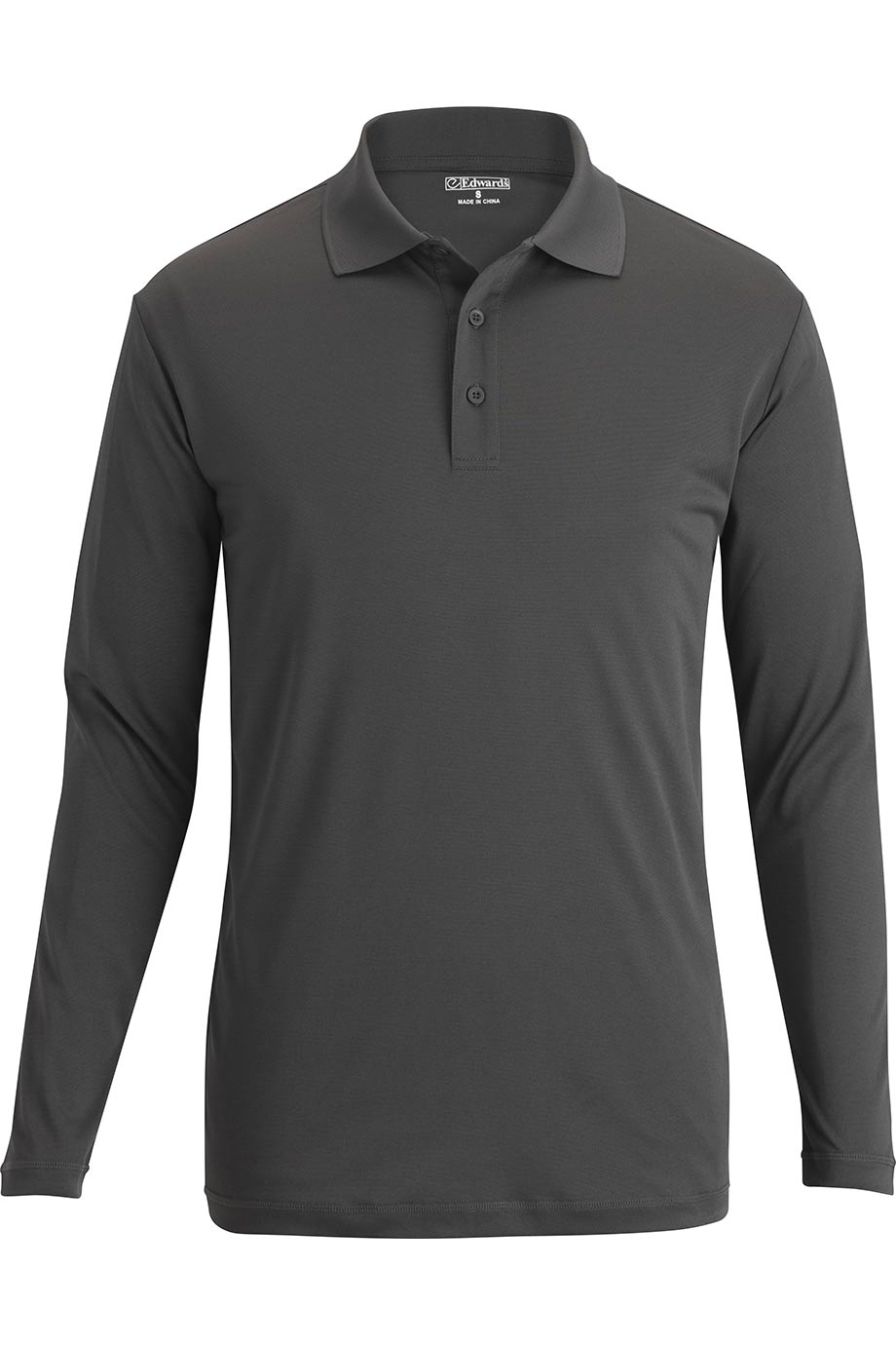 EDWARDS MINI PIQUE SNAG PROOF LONG SLEEVE POLO