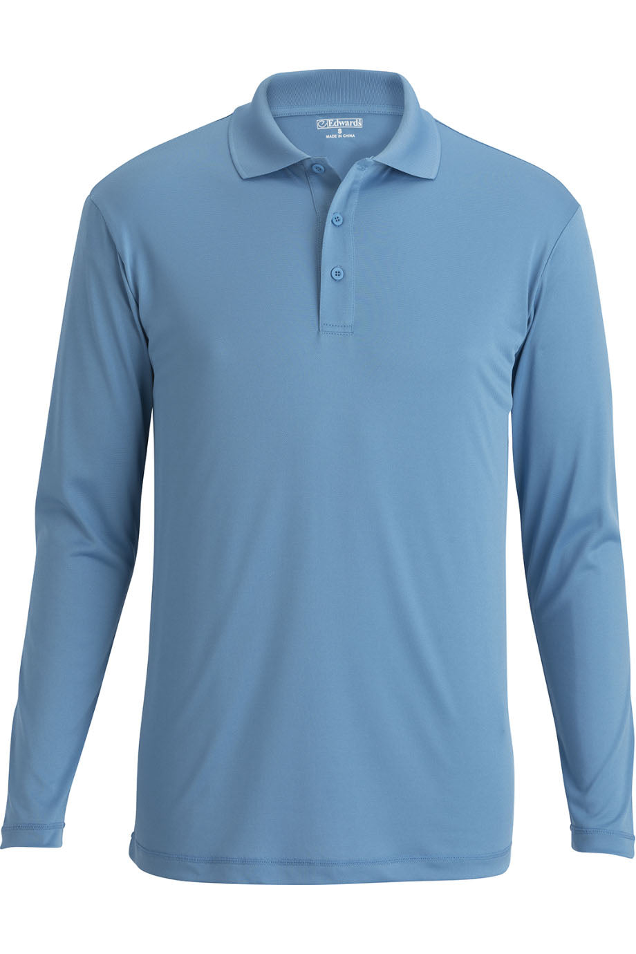 EDWARDS MINI PIQUE SNAG PROOF LONG SLEEVE POLO