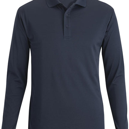 EDWARDS MINI PIQUE SNAG PROOF LONG SLEEVE POLO