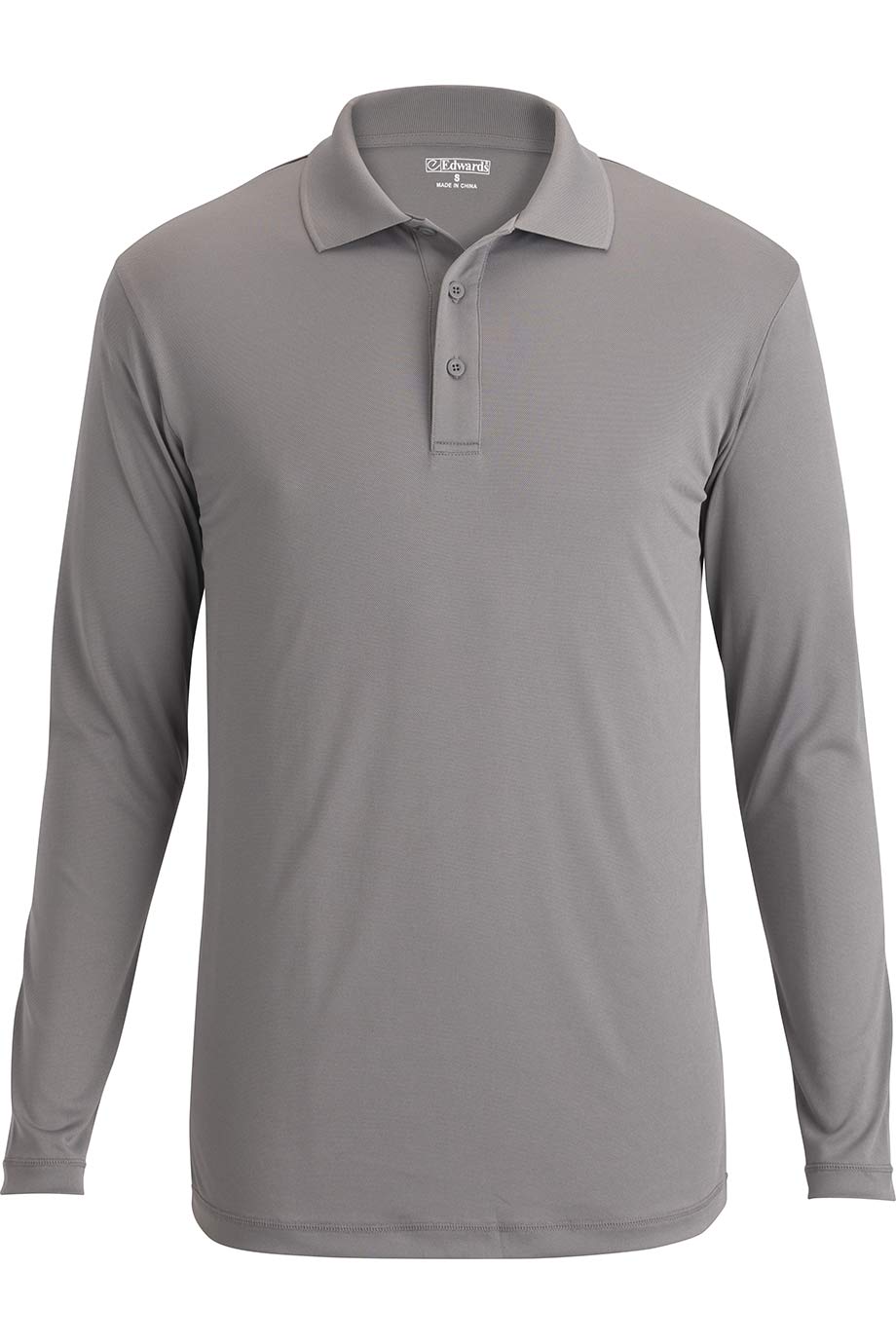 EDWARDS MINI PIQUE SNAG PROOF LONG SLEEVE POLO
