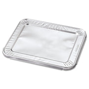 Steam Pan Foil Lids, Fits Half-Size Pan, 30 Gauge, 12.27 x 10.44, 100/Carton