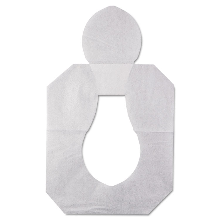 Health Gards Toilet Seat Covers, Half-Fold, 14.25 X 16.5, White, 250/pack, 10 Boxes/carton