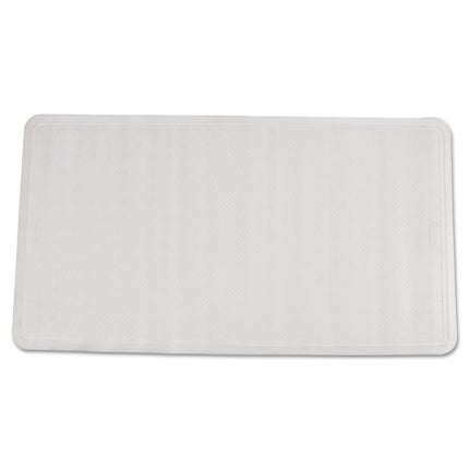 Safti-Grip Latex-Free Vinyl Bath Mat, 16 X 28, White