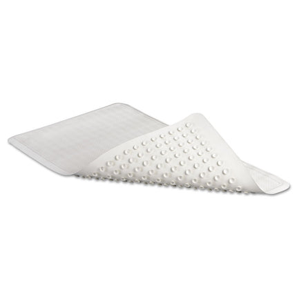 Safti-Grip Latex-Free Vinyl Bath Mat, 16 X 28, White