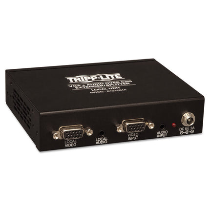 VGA with Audio Over CAT5/CAT6 Extender Splitter, Black, TAA Compliant