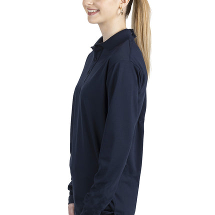 EDWARDS HI-PERFORMANCE MESH LONG SLEEVE POLO