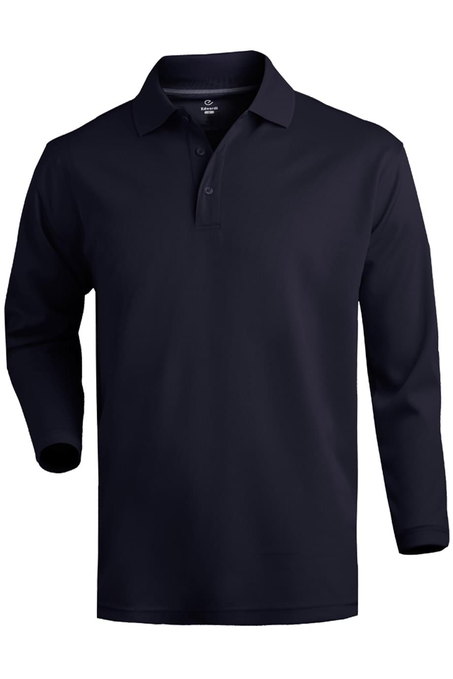 EDWARDS HI-PERFORMANCE MESH LONG SLEEVE POLO