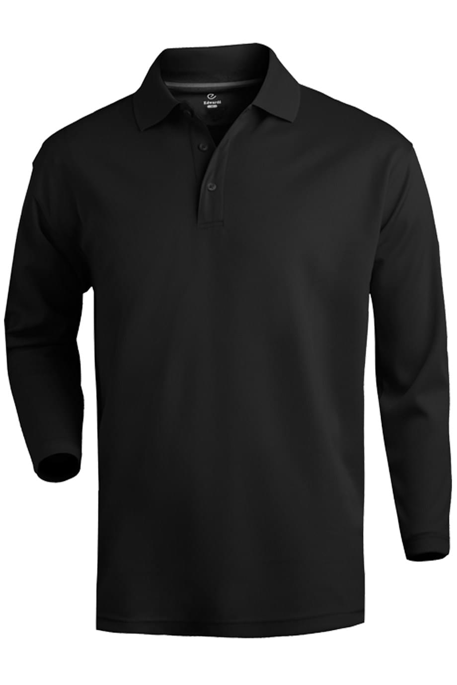 EDWARDS HI-PERFORMANCE MESH LONG SLEEVE POLO