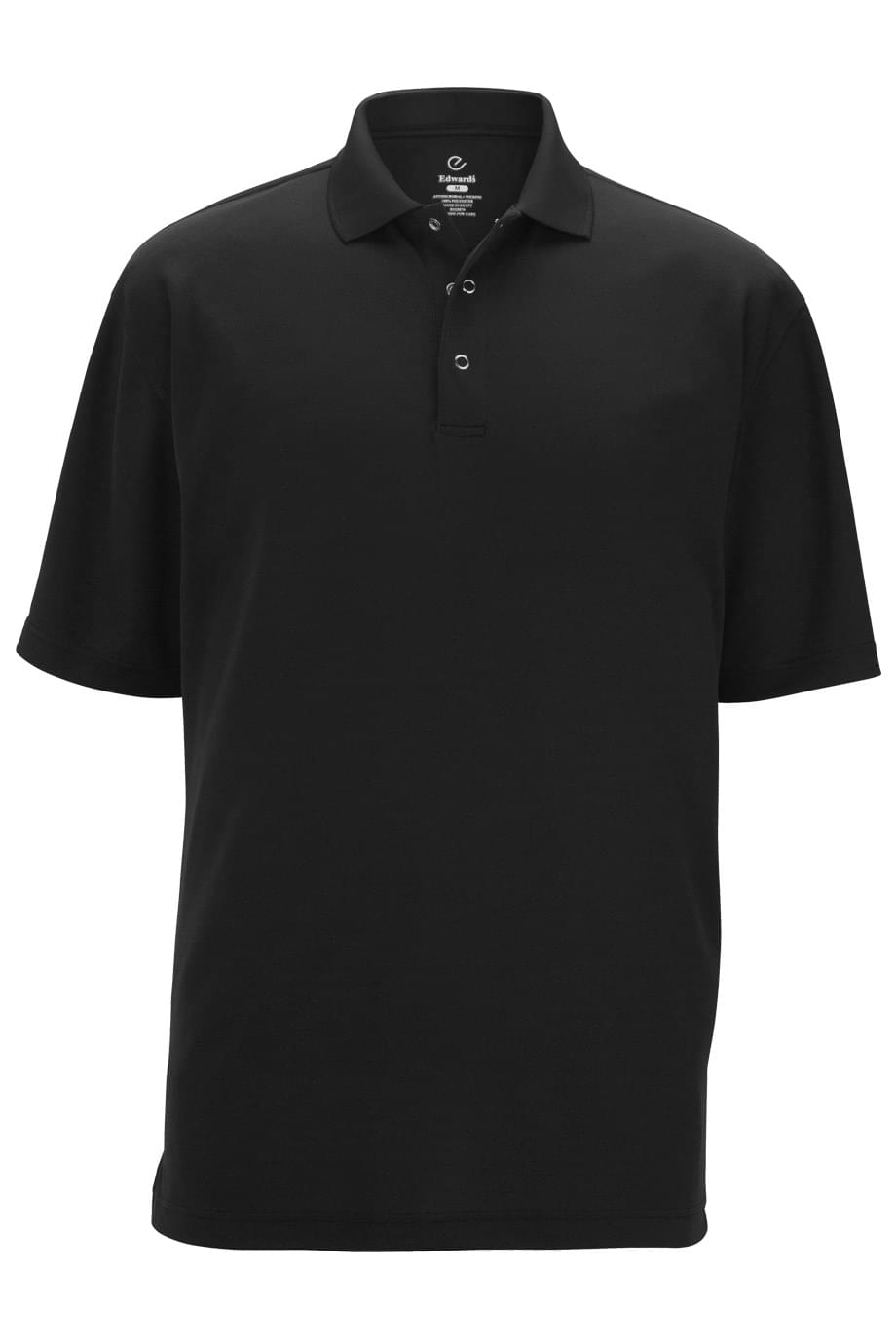 EDWARDS FOOD SERVICE MESH POLO WITH SNAP FRONT