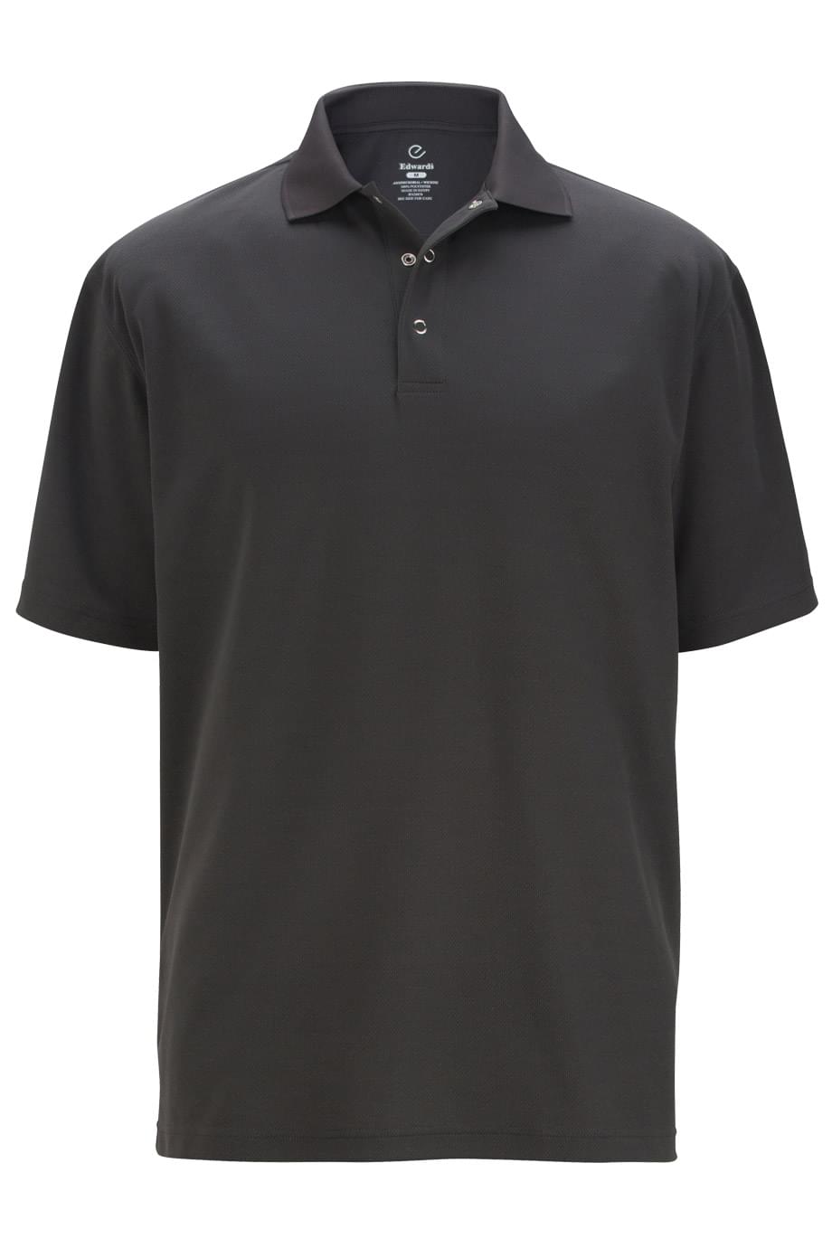 EDWARDS FOOD SERVICE MESH POLO WITH SNAP FRONT