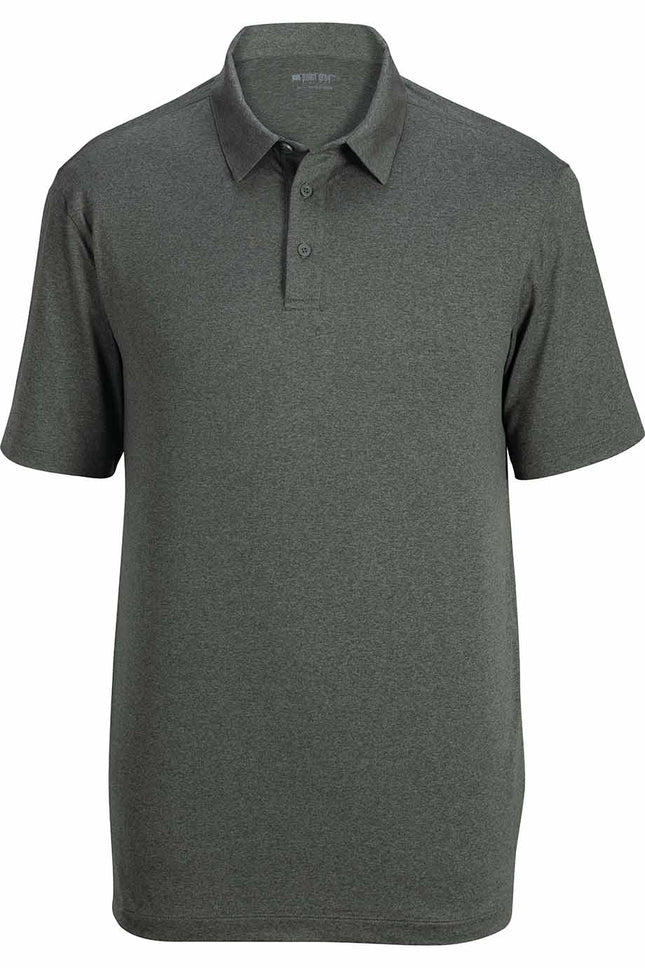 EDWARDS MENS POINT GREY HEATHERED POLO