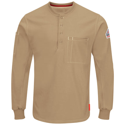 Bulwark® iQ Series® Comfort Plus Knit Men's FR Henley / QT40KH