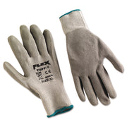 Flextuff Latex Dipped Gloves, Gray, X-Large, 12 Pairs