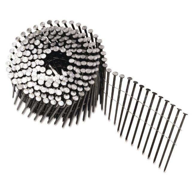 Round Head Framing Nail Coil, 120, Plain, 3" DP
