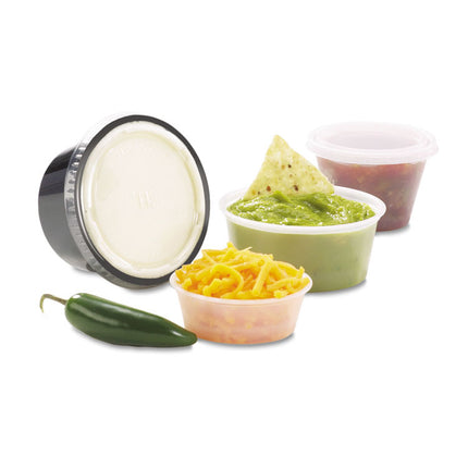 Portion Cups, 2 oz, Plastic, Clear, 250/Sleeve, 10 Sleeves/Carton