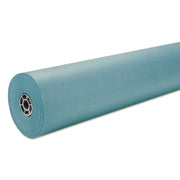 Rainbow Duo-Finish Colored Kraft Paper, 35 lb Wrapping Weight, 36" x 1,000 ft, Aqua