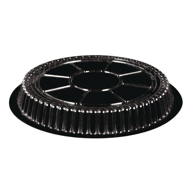 Plastic Dome Lids, Fits Round Pan 2046, 9" Diameter x 0.88" h, Clear, 500/Carton
