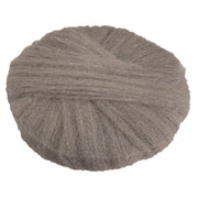 Radial Steel Wool Pads, Grade 0 (fine): Cleaning And Polishing, 17" Diameter, Gray, 12/carton