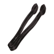 Plastic Tongs, 9", Black, 48/Carton