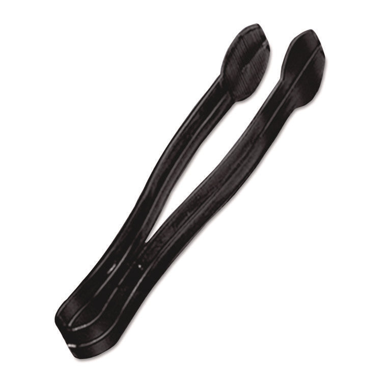Plastic Tongs, 9", Black, 48/Carton