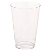 Classic Crystal Plastic Tumblers, 12 oz, Clear, Fluted, Tall, 20/Pack, 12 Packs/Carton