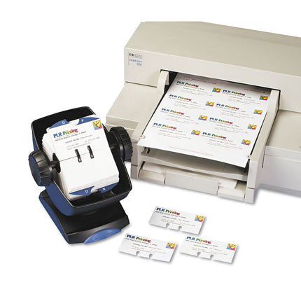 Small Rotary Cards, Laser/inkjet, 2.17 X 4, White, 8 Cards/sheet, 400 Cards/box