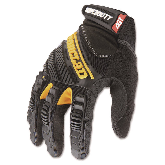 Superduty Gloves, Medium, Black/yellow, 1 Pair