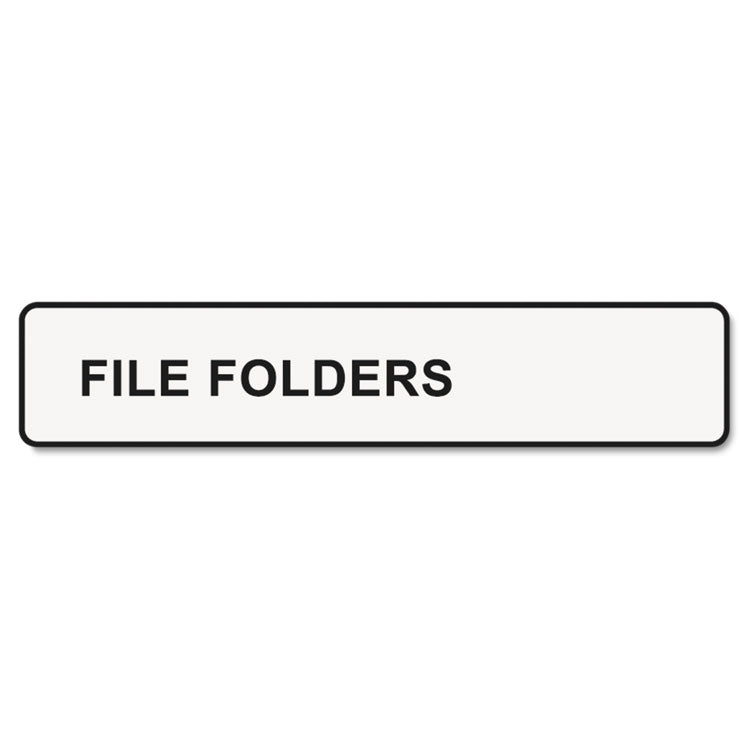 LabelWriter 1-UP File Folder Labels, 0.56" x 3.43", White, 130 Labels Roll, 2 Rolls/Pack