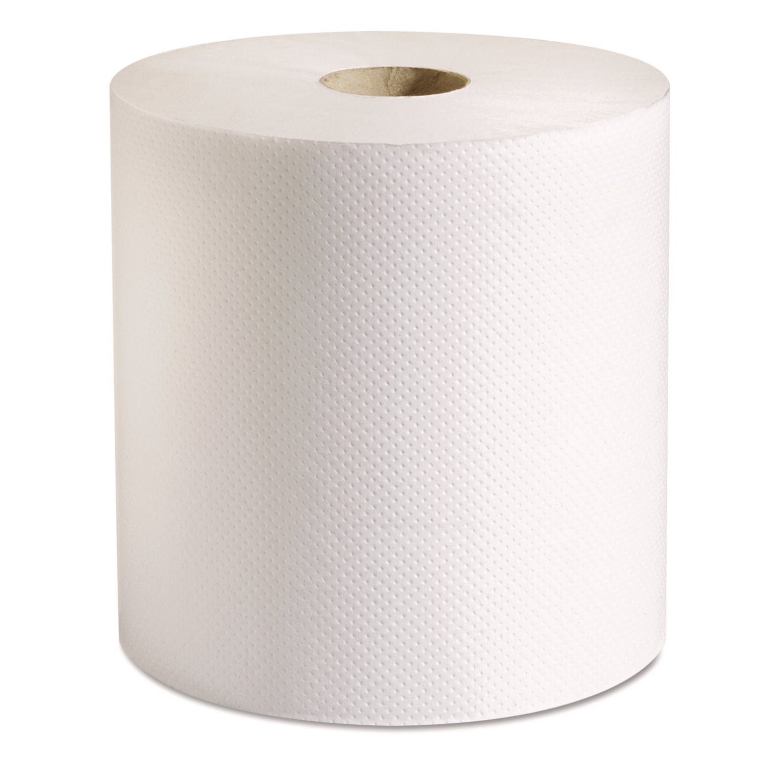 100% Recycled Hardwound Roll Paper Towels, 1-Ply, 7.88" x 800 ft, White, 6 Rolls/Carton