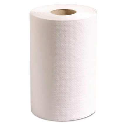 100% Recycled Hardwound Roll Paper Towels, 1-Ply, 7.88" x 350 ft, White, 12 Rolls/Carton