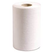 100% Recycled Hardwound Roll Paper Towels, 1-Ply, 7.88" x 350 ft, White, 12 Rolls/Carton