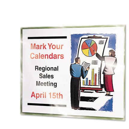 Top-Load Display Sheet Protectors, Letter, 10/pack