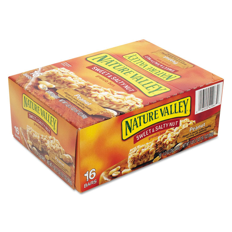 Granola Bars, Sweet And Salty Nut Peanut Cereal, 1.2 Oz Bar, 16/box