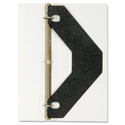 Triangle Shaped Sheet Lifter For Three-Ring Binder, Black, 2/pack