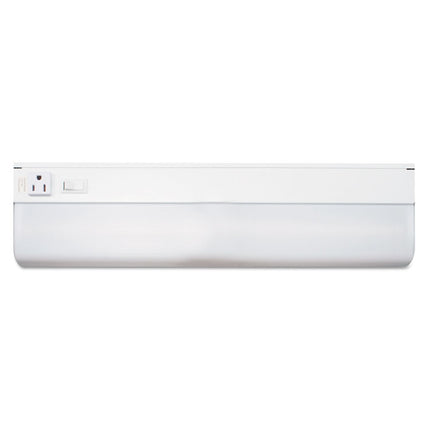 Low-Profile Under-Cabinet LED-Tube Light Fixture with (1) 9 W LED Tube, Steel Housing, 18.25" x 4" x 1.75", White