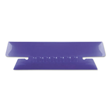 Transparent Colored Tabs For Hanging File Folders, 1/3-Cut, Violet, 3.5" Wide, 25/Pack