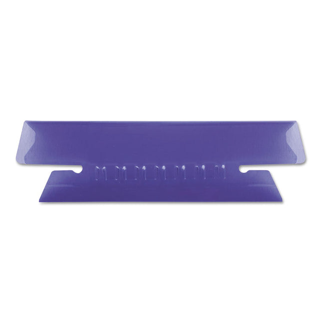 Transparent Colored Tabs For Hanging File Folders, 1/3-Cut, Violet, 3.5" Wide, 25/Pack
